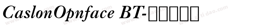 CaslonOpnface BT字体转换